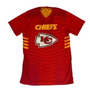 Kansas City Chiefs Adult M Shirt reversible NFL Flag Football Shirt Red Gold men